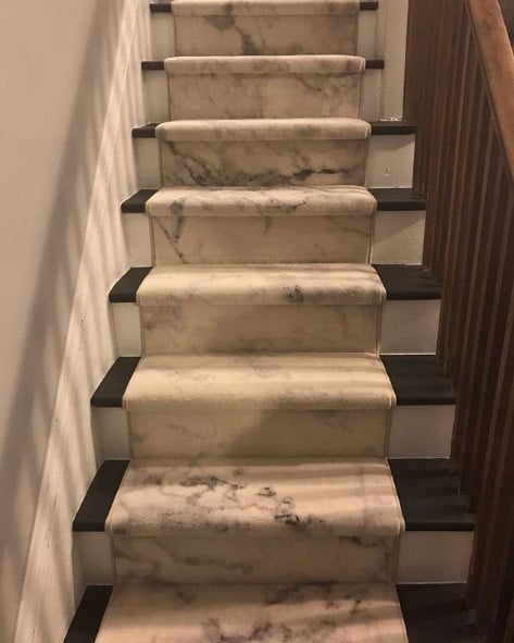26 inch custom carpet stair runner