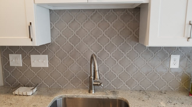 Beautiful Arabesque tile Backsplash