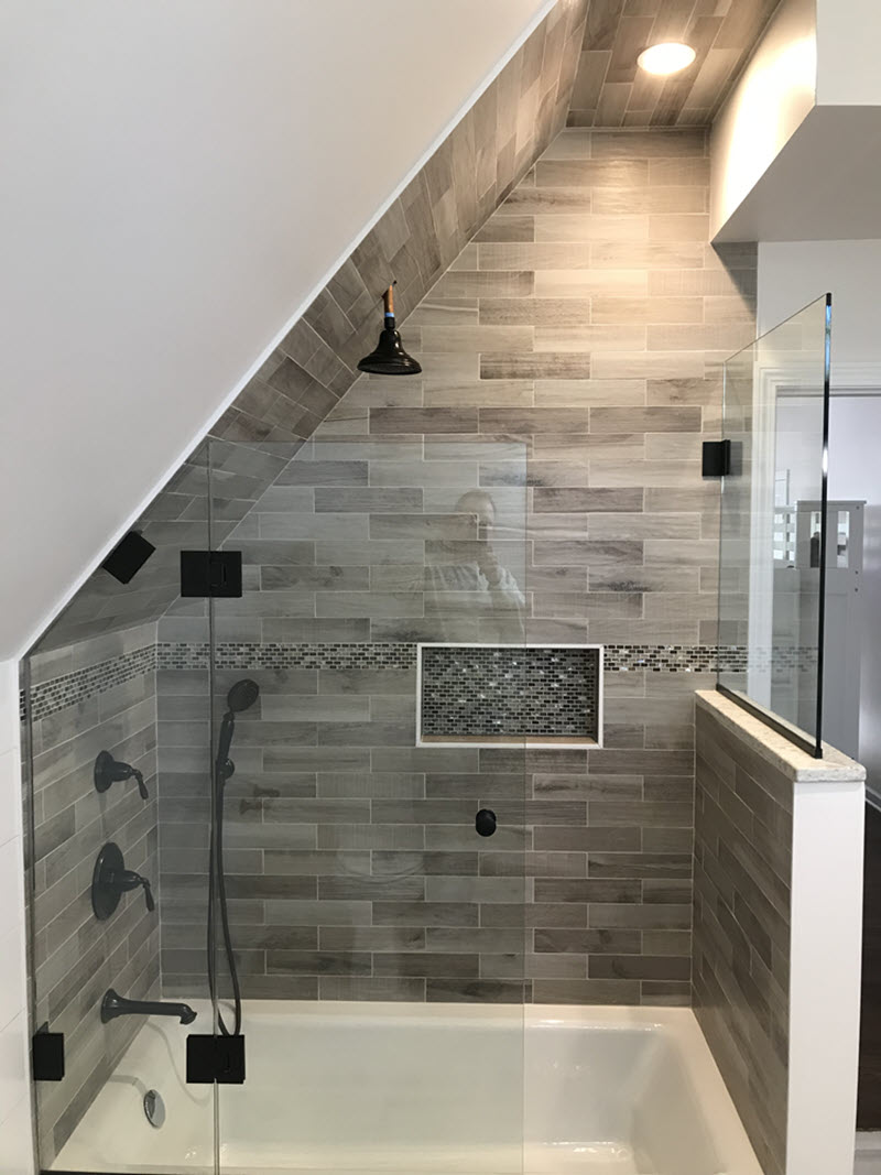 Wood Plank Tile Goes With Everything in a Remodel!