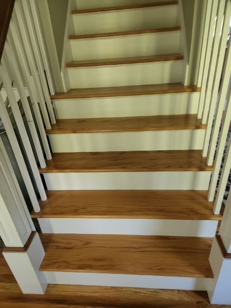 Before the stair runner is installed
