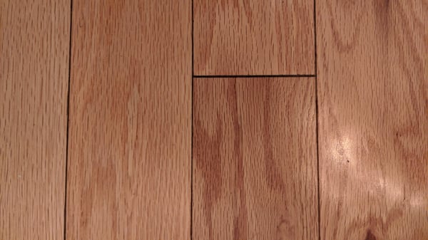 Bevel edge hardwood floor