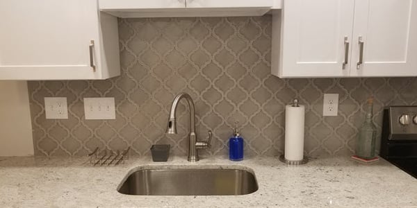 Consider Arabesque tile for your kitchen backsplash design