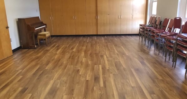 A Church Selects Floorte LVT for its Community Room