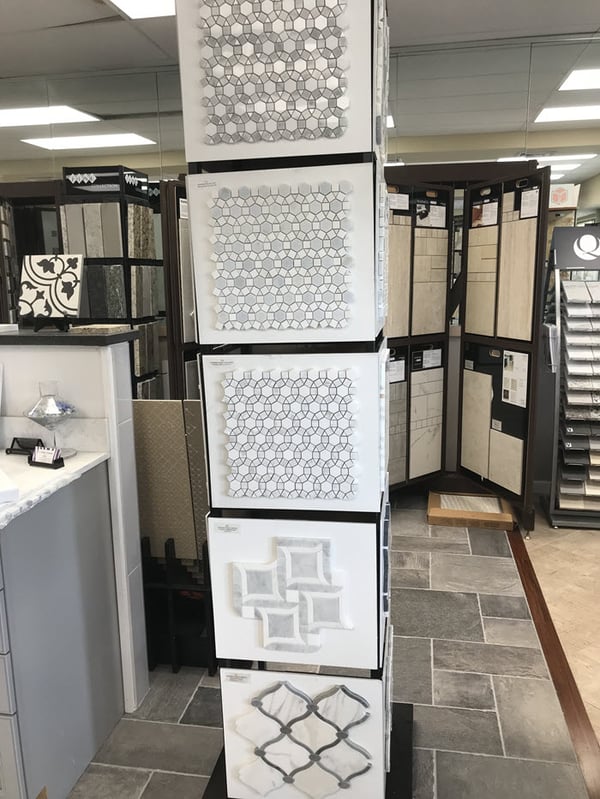 Decorative tiles can transform an otherwise uniform look by adding visual interest. 