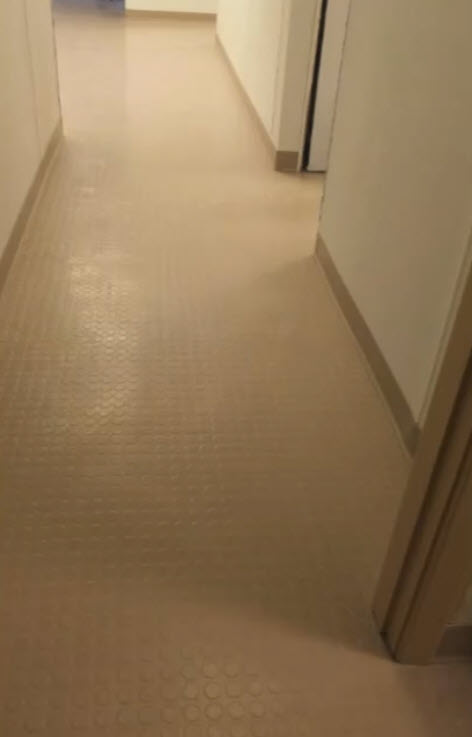 A Senior Center Selects Raised Rubber Radial Tile