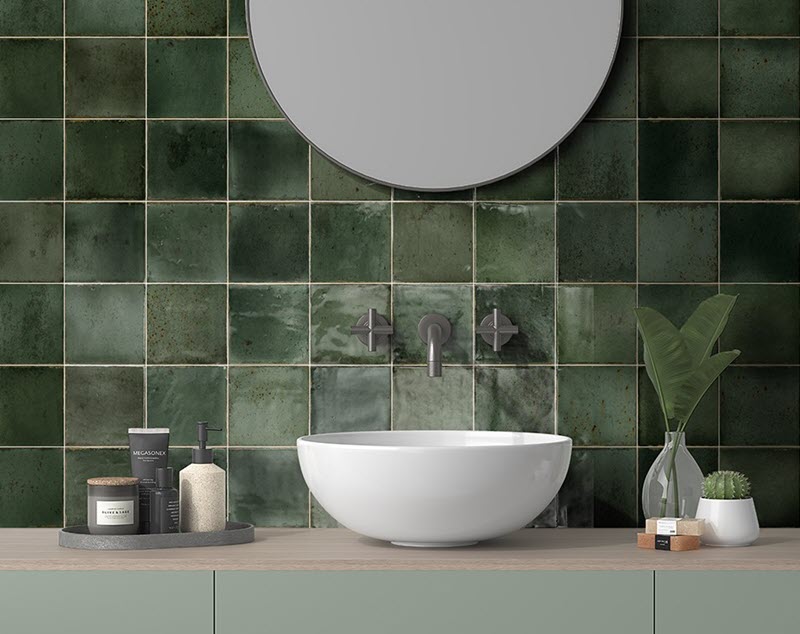 Handmade looking tile trends