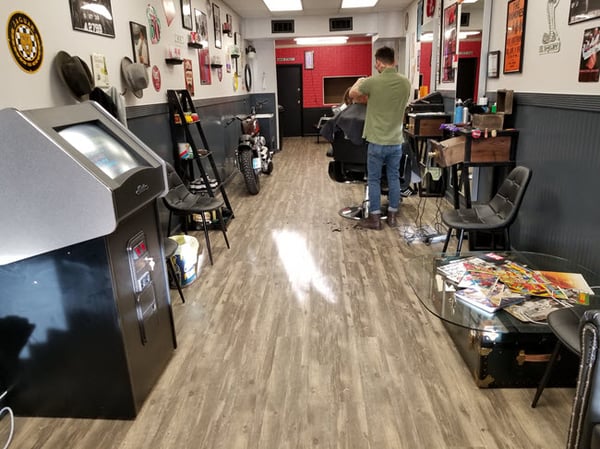 Flooring options for a barber shop