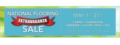 Shop For Floors During the May National Flooring Extravaganza Sale