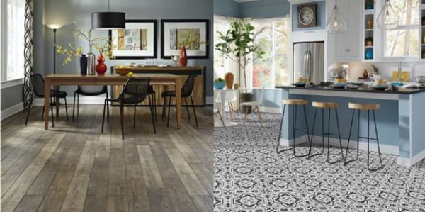 If you want a seamless floor, you will definitely want to choose Sheet Vinyl.