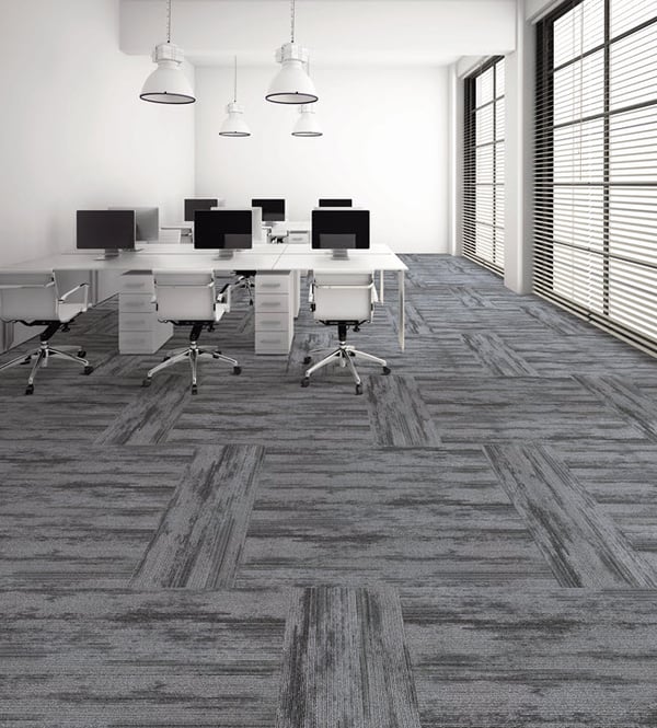 Prospect Plank in color Shadow installed in an alternating horizontal/vertical pattern