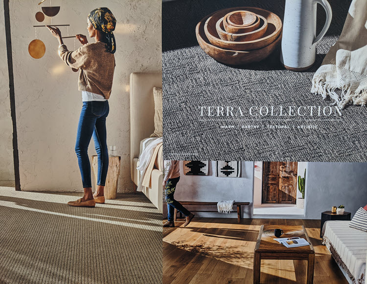 The Terra Collection is inspired by warm colorscapes and the earthy textures of Mexico.