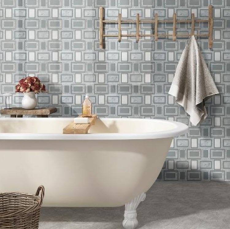 Patterned Glass Mosaic