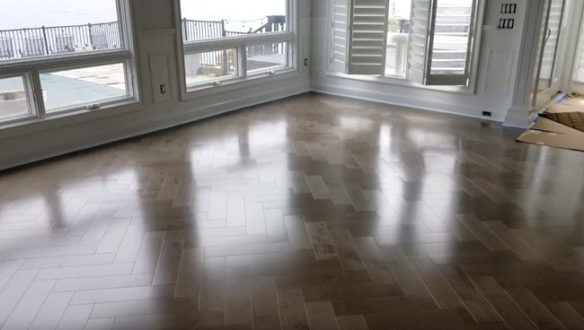 Mirage Maple Herringbone Color Greystone