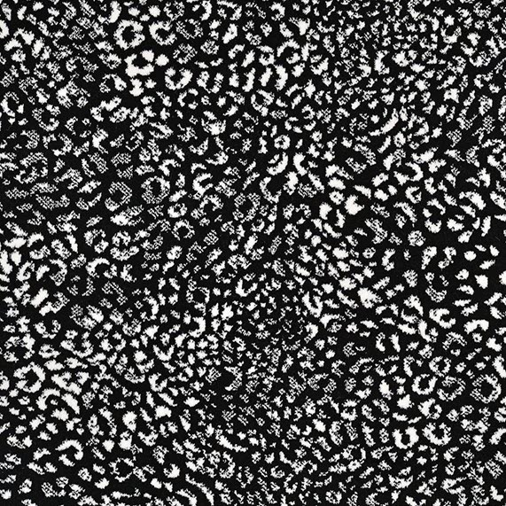 Couristan's Black And White II Carpet: Leopard