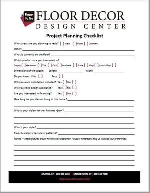 Project Planning Checklist