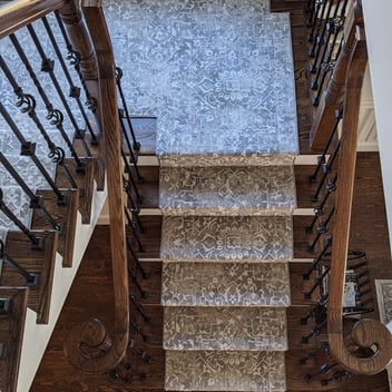 Persian Design Stair Runners for a Gorgeous Connecticut Home