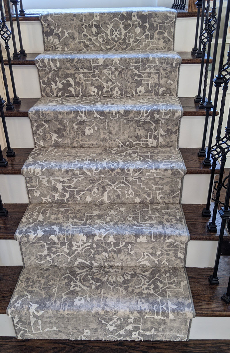 An Eclectic Stair Runner with a Persian Design Flair