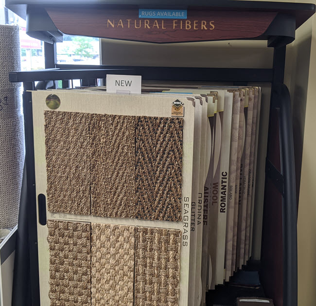 Natural Rug Fibers available at Floor Decor Design Center