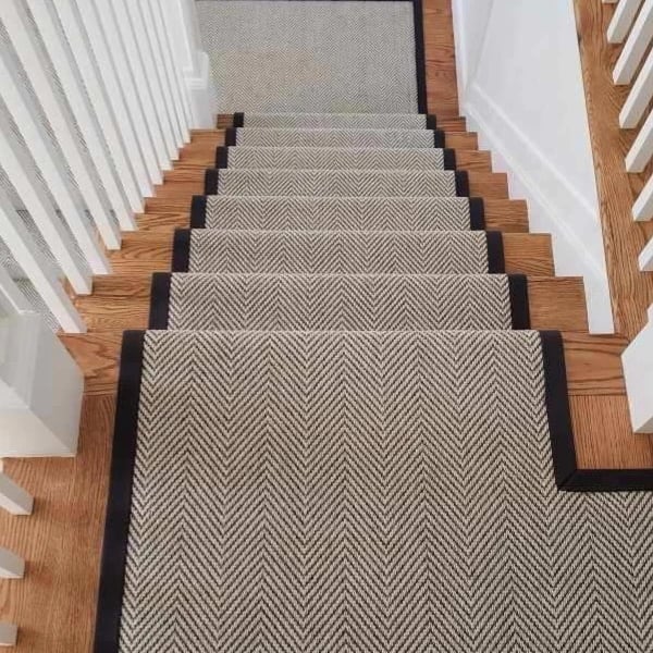 Herringbone Carpet Patterns Perfect for Stunning Stair Runners