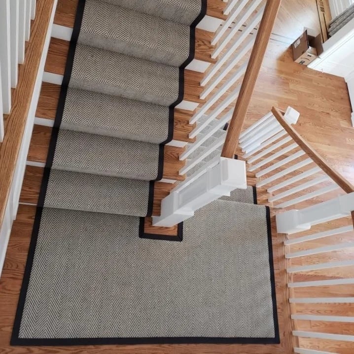 Installing Herringbone Carpet Patterns