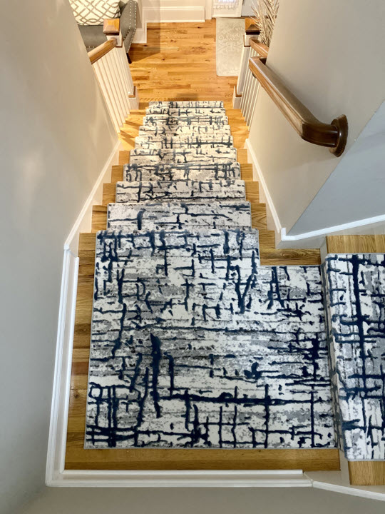 Stunning stair runner makeover