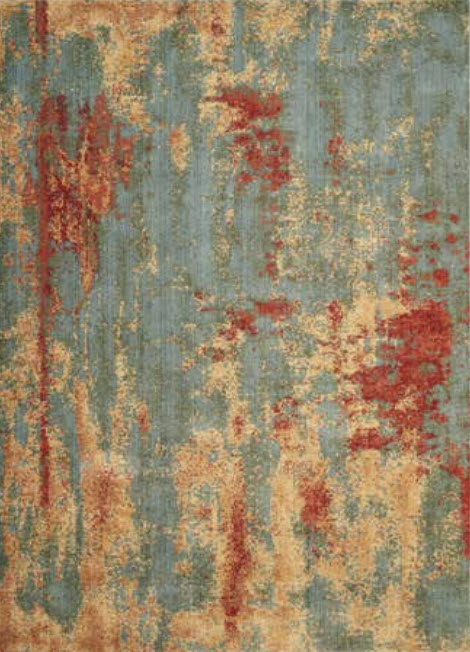 Take Somerset Teal Multicolor for the Paradiso Rugs collection. It blends Peach Fuzz with teal and darker vibrant red tones.