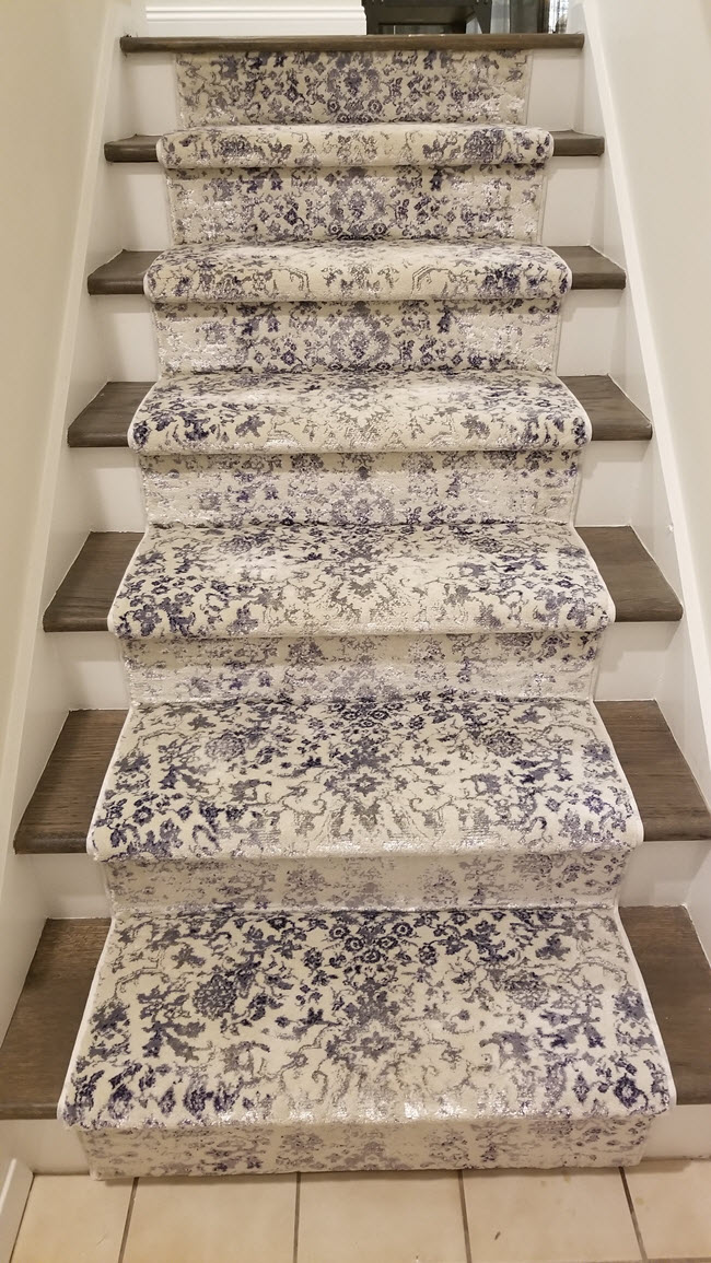 Hollywood stair runner carpet installation