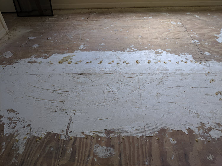 It's critical to ensure that the subfloor has been prepped for new flooring.