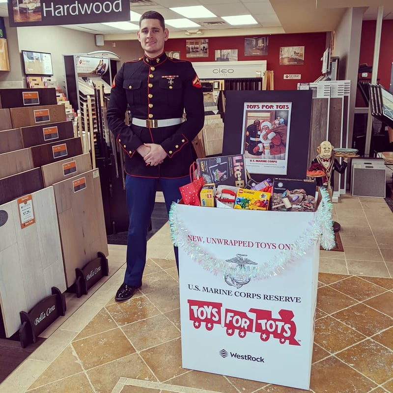 Donate Toys For Tots At Floor Decor