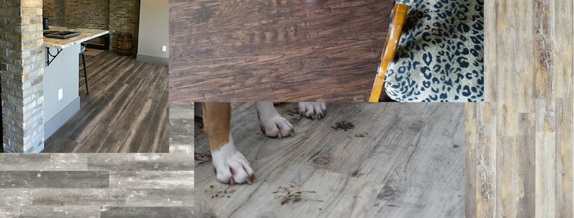 Traditional Pebble Floating Cork Floor Tiles